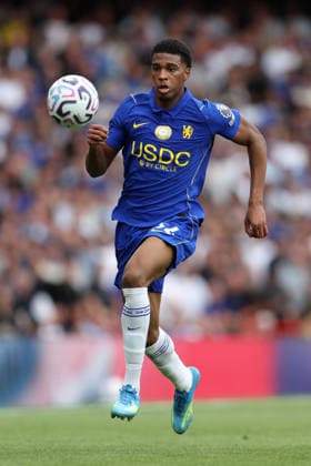 Arsenal v Chelsea 6 September 2026, London - Premier League Football - Arsenal v Chelsea - Josh Acheampong of Chelsea - Photo: Charlotte Wilson Offside. London UK Copyright: xCharlottexWilsonx xOffsidexOffside