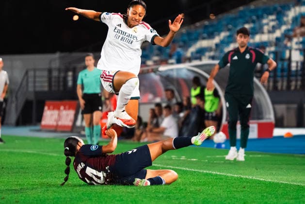 ESP: LigaF Real Madrid v Eibar Yasmine Zouhir of Real Madrid during the Spanish Women League, Liga F, match between Real Madrid and SD Eibar at Alfredo Di Stefano stadium on September 06, 2026, in Valdebebas, Madrid, Spain Madrid Spain Soccer Copyright: xAgenciaxLOFx