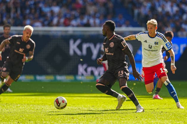 Sheraldo Becker (1. FSV Mainz 05, 23) GER, Hamburger SV vs. 1. FSV Mainz 05, Fußball, 1. Bundesliga, Spieltag 02, Saison 2026 2027, 06.09.2026 DFL REGULATIONS PROHIBIT ANY USE OF PHOTOGRAPHS AS IMAGE SEQUENCES AND OR QUASI-VIDEO GER, Hamburger SV vs. 1. FSV Mainz 05, Fußball, 1. Bundesliga, Spieltag 02, Saison 2026 2027, 06.09.2026 Hamburg *** Sheraldo Becker 1 FSV Mainz 05, 23 GER, Hamburger SV vs. 1 FSV Mainz 05, Soccer, Bundesliga 1, Matchday 02, 2026–2027 Season, September 6, 2026 DFL regulations prohibit any use of photographs as image sequences and or quasi-video GER, Hamburger SV vs. 1 FSV Mainz 05, soccer, 1st Bundesliga, Matchday 02, 2026–2027 Season, September 6, 2026, Hamburg Copyright: xEibner-Pressefoto MarcelxvonxFehrnx EP_MFN