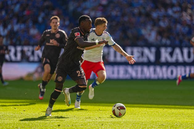 Sheraldo Becker (1. FSV Mainz 05, 23) GER, Hamburger SV vs. 1. FSV Mainz 05, Fußball, 1. Bundesliga, Spieltag 02, Saison 2026 2027, 06.09.2026 DFL REGULATIONS PROHIBIT ANY USE OF PHOTOGRAPHS AS IMAGE SEQUENCES AND OR QUASI-VIDEO GER, Hamburger SV vs. 1. FSV Mainz 05, Fußball, 1. Bundesliga, Spieltag 02, Saison 2026 2027, 06.09.2026 Hamburg *** Sheraldo Becker 1 FSV Mainz 05, 23 GER, Hamburger SV vs. 1 FSV Mainz 05, Soccer, Bundesliga 1, Matchday 02, 2026–2027 Season, September 6, 2026 DFL regulations prohibit any use of photographs as image sequences and or quasi-video GER, Hamburger SV vs. 1 FSV Mainz 05, soccer, 1st Bundesliga, Matchday 02, 2026–2027 Season, September 6, 2026, Hamburg Copyright: xEibner-Pressefoto MarcelxvonxFehrnx EP_MFN