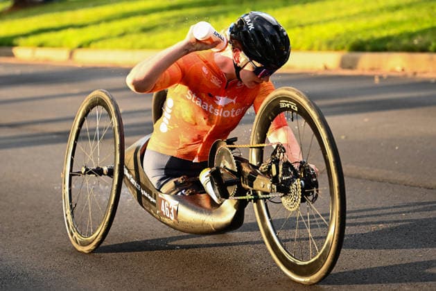 2026 UCI Para-cycling Road World Championships Picture by Olly Hassell SWpix.com - 06 09 2026 - Cycling - 2026 UCI Para-cycling Road World Championships - Huntsville, Alabama, United States of America - Women H5 Road Race - Chantal Haenen (Netherlands) Huntsville Cummings Research Park United States of America Copyright: x xSWpix.comx(t axPhotographyxHubxLtd)xOllyxHassell SWpix.comx SWP-3030-23328