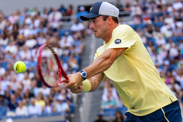 September 6, 2026: Tommy Paul (USA) in action against Carlos Alcaraz (ESP) during their Round 4 match at the US Open on September 6, 2026, held at the USTA Billie Jean King National Tennis Center in New York City. Tennis 2026: US Open, September 6, 2026  - ZUMAc04_ 20260906_zma_c04_104 Copyright: xBerniexHaleyx