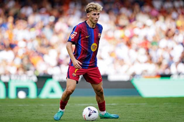 September 6, 2026, Valencia, Spain: FermoÂ­n LoÂ³pez MaroÂ­n FC Barcelona, Barca seen in action during LaLiga EA SPORTS 2026 2027 game between teams of Valencia CF and FC Barcelona.Final Score: Valencia CF 0-5 FC Barcelona Valencia Spain - ZUMAs197 20260906_aaa_s197_338 Copyright: xMaciejxRogowskix