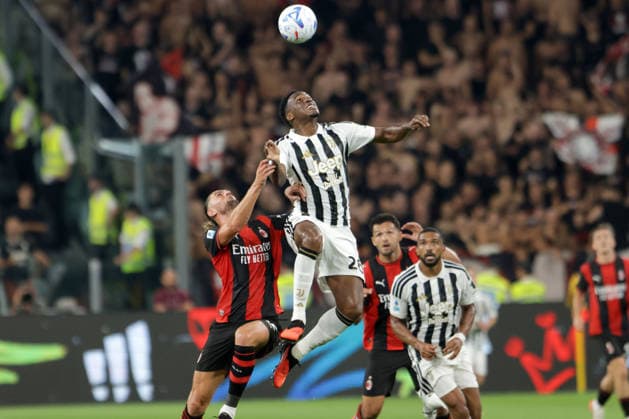 JHON LUCUMI, Juventus, Serie A, 2026-27, Juventus vs Milan 1-1, 06-09-2026, Contrasto, Action SERIE A 2026-27 JUVENTUS-MILAN 1-1