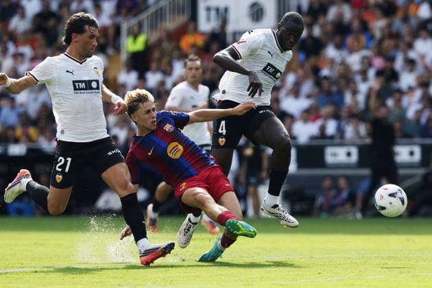 Fermin Lopez (Barcelona), SEPTEMBER 6, 2026 - Football Soccer : Spanish La Liga EA Sports match between Valencia CF 0-5 FC Barcelona, Barca at Mestalla in Valencia, Spain. Noxthirdxpartyxsales  aflo_345698944 DAISUKExNakashimax