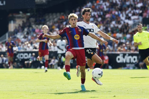 Fermin Lopez (Barcelona), SEPTEMBER 6, 2026 - Football Soccer : Spanish La Liga EA Sports match between Valencia CF 0-5 FC Barcelona, Barca at Mestalla in Valencia, Spain. Noxthirdxpartyxsales  aflo_345698934 DAISUKExNakashimax