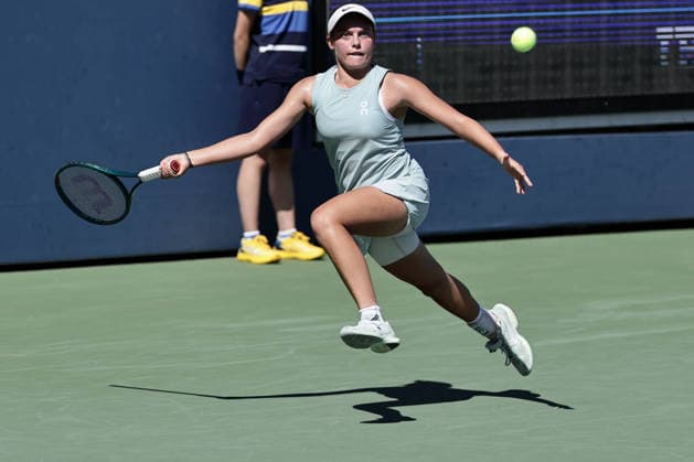Emily Victoria Eigelsbach (GER), Damen Einzel, Ladies Singles US Open Championships, Billie Jean King National Tennis Center, Flushing Meadows, New York, USA ., Maedchen Einzel, Girls Singles, US Open Championships Tennis - US Open 2026 - Grand Slam - Billie Jean King Tennis Center - New York - New York - USA - 6 September 2026. Copyright: xJuergenxHasenkopfx