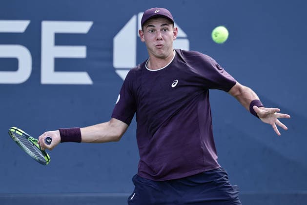 Vincent Jakob Reisach (GER), Jungen Einzel, Boys Singles, US Open Championships, Billie Jean King National Tennis Center, Flushing Meadows, New York, USA . Tennis - US Open 2026 - Grand Slam - Billie Jean King Tennis Center - New York - New York - USA - 6 September 2026. Copyright: xJuergenxHasenkopfx