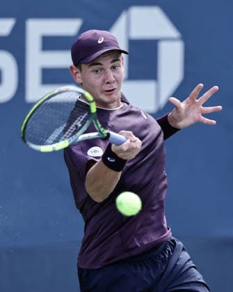 Vincent Jakob Reisach (GER), Jungen Einzel, Boys Singles, US Open Championships, Billie Jean King National Tennis Center, Flushing Meadows, New York, USA . Tennis - US Open 2026 - Grand Slam - Billie Jean King Tennis Center - New York - New York - USA - 6 September 2026. Copyright: xJuergenxHasenkopfx