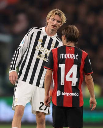 Juventus v AC Milan - Serie A - Season 2026-2027 Turin, Italy, 6th September 2026. Nick Woltemade of Juventus and Luka Modric of AC Milan during the Juventus vs AC Milan Serie A match at Allianz Stadium, Turin. Picture credit should read: Jonathan Moscrop Turin Allianz Stadium Italy