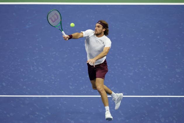 US Open tennis tournament - Day 8 Stefanos Tsitsipas of Greece in action against Ben Shelton of the US during the Men s Singles round of 16 of the US Open Tennis Championships in Flushing Meadows, New York, USA, 06 September 2026. FLUSHING MEADOWS NEW YORK United States  Copyright: xBRIANxHIRSCHFELDx