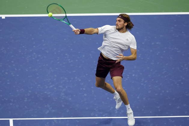 US Open tennis tournament - Day 8 Stefanos Tsitsipas of Greece in action against Ben Shelton of the US during the Men s Singles round of 16 of the US Open Tennis Championships in Flushing Meadows, New York, USA, 06 September 2026. FLUSHING MEADOWS NEW YORK United States  Copyright: xBRIANxHIRSCHFELDx