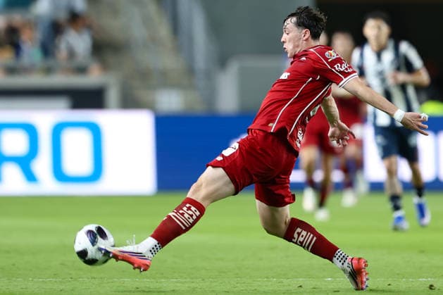 Federico Vinas of Toluca controls the ball in a Leagues Cup final match between Toluca and Monterrey at Shell Energy Stadium in Houston, USA, 06 September 2026. Final Leagues Cup: Toluca - Monterrey !ACHTUNG: NUR REDAKTIONELLE NUTZUNG!  Copyright: xCarlosxRamírezx AME5195 20260907-55021326407_1