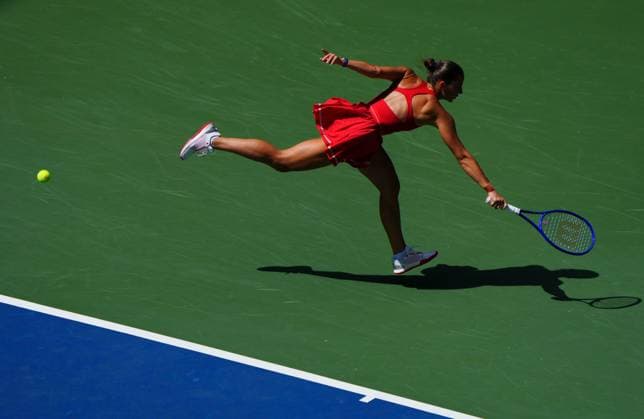 Marta Kostyuk 2026 US Open, Day Eight, USTA Billie Jean King National Tennis Center, New York, USA - 06 Sep 2026New York USTA Billie Jean King National T New York (NY) United States of America EDITORIAL USE ONLY No use with unauthorised audio, video, data, fixture lists, club league logos or live services. Online in-match use limited to 120 images, no video emulation. No use in betting, games or single club league player publications. Copyright: xJavierxGarcia Shutterstockx 17137666ey