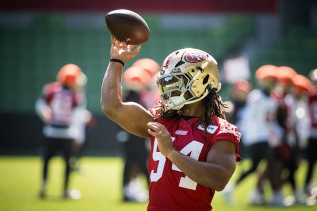 NFL, American Football Herren, USA 49ERS TRAINING, Fred Warner during a San Francisco 49ers NFL training session at AAMI Park in Melbourne, Monday, September 7, 2026. ( NO ARCHIVING MELBOURNE VICTORIA AUSTRALIA  Copyright: xCHRISTOPHERxHOPKINSx 20260907126329116187