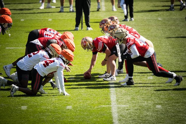 NFL, American Football Herren, USA 49ERS TRAINING, General view during a San Francisco 49ers NFL training session at AAMI Park in Melbourne, Monday, September 7, 2026. ( NO ARCHIVING MELBOURNE VICTORIA AUSTRALIA  Copyright: xCHRISTOPHERxHOPKINSx 20260907130376741002