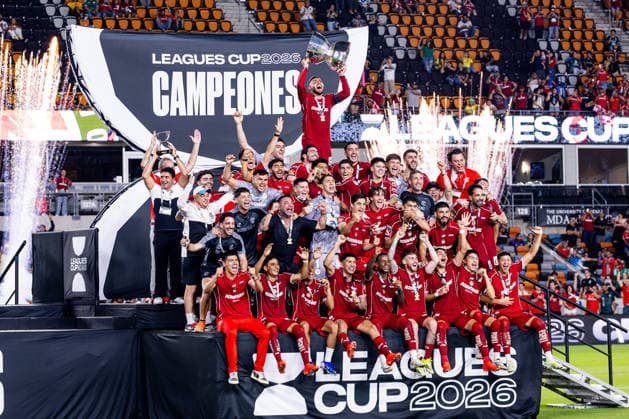 September 6, 2026, Houston, Texas, USA: Toluca FC celebrate following their win of the Leagues Cup Final match against Monterrey at Shell Energy Stadium. Soccer 2026: Leagues Cup Final: Toluca FC Vs. Monterrey  - ZUMAh306 20260906_zsp_h306_025 Copyright: xOscarxHerrerax