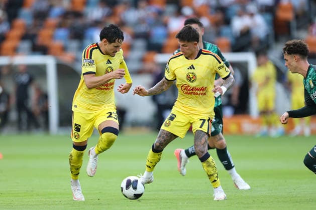 Brian Rodriguez (c) of America controls the ball during a Leagues Cup third-place match at Shell Energy Stadium in Houston, USA, 06 September 2026. Leagues Cup: Leon - America !ACHTUNG: NUR REDAKTIONELLE NUTZUNG!  Copyright: xCarlosxRamírezx AME5172 0866110293st