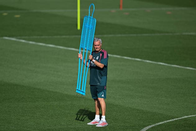 Ahead of Real Madrid v Inter Milan - UEFA Champions League MADRID, SPAIN - SEPTEMBER 7: Real Madrid head coach Jose Mourinho leads a team training session at the club s Valdebebas facility ahead of their upcoming UEFA Champions League first-week match against Italian side Inter Milan in Madrid, Spain on September 7, 2026. Burak Akbulut Anadolu Madrid Spain. Editorial use only. Please get in touch for any other usage.  Copyright: x2026xAnadoluxBurakxAkbulutx