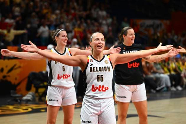 Belgium v Australia - FIBA Women s Basketball World Cup 2026 BERLIN, GERMANY - SEPTEMBER 07 : Allemand Julie point guard of Belgium celebrates the victory during the FIBA Women s Basketball World Cup group C phase match between Belgium and Australia in Berlin on September 7, 2026 in Berlin, Germany, 07 09 2026 Berlin Germany  Copyright: xVincentxKalutx