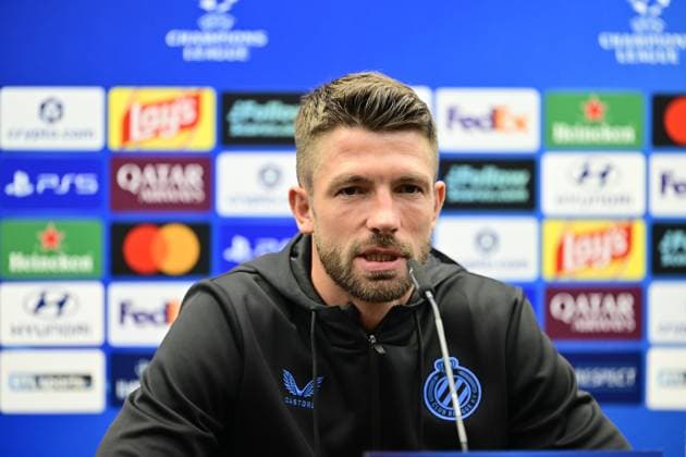 Club Brugge v Aston Villa - UEFA Champions League Media Activities 07 09 2026 BRUGGE, BELGIUM - SEPTEMBER 07 : Leko Ivan head coach of Club Brugge and Mechele Brandon defender of Club Brugge speaking with the media during a pre-match press conference, PK, Pressekonferenz ahead of the UEFA Champions League 2026 27 League Phase MD1 match between Club Brugge and Aston Villa on September 7, 2026 in Brugge, Belgium, 07 09 2026 Brugge Belgium  Copyright: xJanxDexMeuleneirx