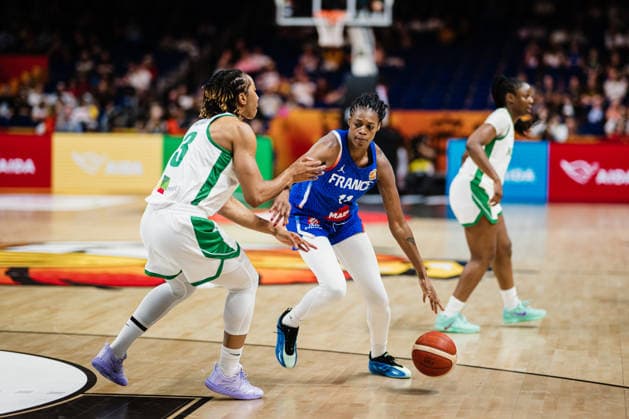 FIBA Women™s Basketball World Cup 2026: Nigeria vs. Frankreich, 07.09.2026 Valeriane Ayayi (Frankreich, 11) am Ball; Basketball, FIBA Women™s Basketball World Cup 2026, Gruppenphase, Gruppe B, 3. Spieltag: Nigeria vs. Frankreich am 07.09.2026 in der Uber Arena, Berlin Copyright: xBEAUTIFULxSPORTS Tonhäuserx