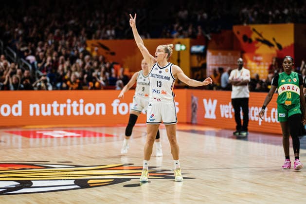 FIBA Women™s Basketball World Cup 2026: Deutschland vs. Mali, 07.09.2026 Leonie Fiebich (Deutschland, 13); Basketball, FIBA Women™s Basketball World Cup 2026, Gruppenphase, Gruppe A, 3. Spieltag: Deutschland vs. Mali am 07.09.2026 in der Uber Arena, Berlin Copyright: xBEAUTIFULxSPORTS Tonhäuserx