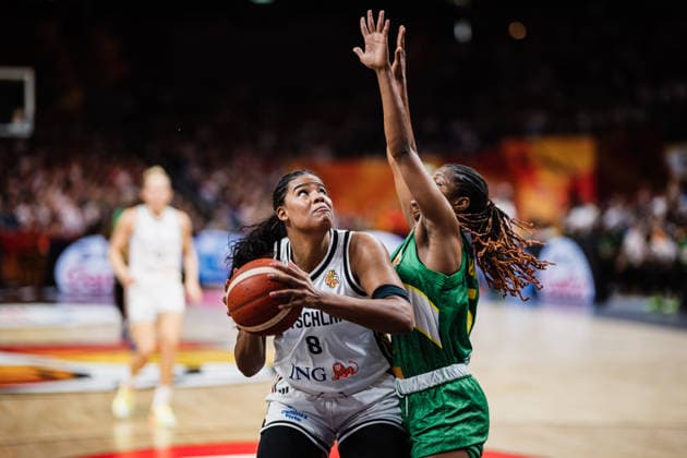 FIBA Women™s Basketball World Cup 2026: Deutschland vs. Mali, 07.09.2026 Nyara Sabally (Deutschland, 8); Basketball, FIBA Women™s Basketball World Cup 2026, Gruppenphase, Gruppe A, 3. Spieltag: Deutschland vs. Mali am 07.09.2026 in der Uber Arena, Berlin Copyright: xBEAUTIFULxSPORTS Tonhäuserx