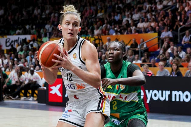 Leonie Fiebich (Germany) und Aminata Sangare (Mali) battle for the ball during the FIBA Women s Basketball World Cup Germany 2026 group match between Germany and Mali at Berlin Arena on September 7, 2026 in Berlin, Germany. (Photo by Marco Steinbrenner DeFodi Images) -