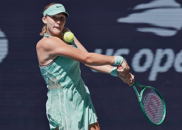 Mirra Andreeva, Damen Einzel, Ladies Singles, US Open Championships, Billie Jean King National Tennis Center, Flushing Meadows, New York, USA . Tennis - US Open 2026 - Grand Slam - Billie Jean King Tennis Center - New York - New York - USA - 7 September 2026. Copyright: xJuergenxHasenkopfx