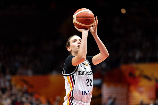 Emily Bessoir (Deutschland, 22) beim Freiwurf, GER, Deutschland vs. Mali, Basketball, FIBA Women s World Cup 2026, Gruppenphase, Spieltag 3, 07.09.2026 GER, Deutschland vs. Mali, Basketball, FIBA Women s World Cup 2026, Gruppenphase, Spieltag 3, 07.09.2026 Berlin Copyright: xEibner-Pressefoto MaxxVincenx EP_MVN