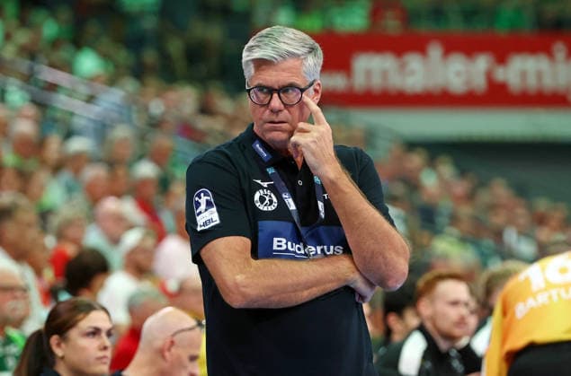 07.09.2026, xovx, Handball Opel Handball-Bundesliga, HSG Wetzlar - ThSV Eisenach Trainer Runar Sigtryggsson (HSG Wetzlar) Wetzlar Buderus Arena Hessen Deutschland (DE)
