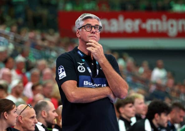 07.09.2026, xovx, Handball Opel Handball-Bundesliga, HSG Wetzlar - ThSV Eisenach Trainer Runar Sigtryggsson (HSG Wetzlar) Wetzlar Buderus Arena Hessen Deutschland (DE)