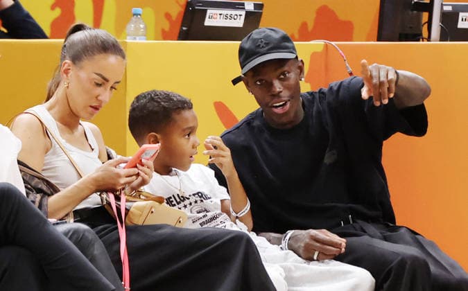 NBA, Basketball Herren, USA Profi Dennis Schröder mit Ehefrau Ellen und Sohn Basketball FIBA World Cup Weltmeisterschaft Frauen WM Saison 2026 2027 07.09.2026 DBB Deutschland GER vs Mali