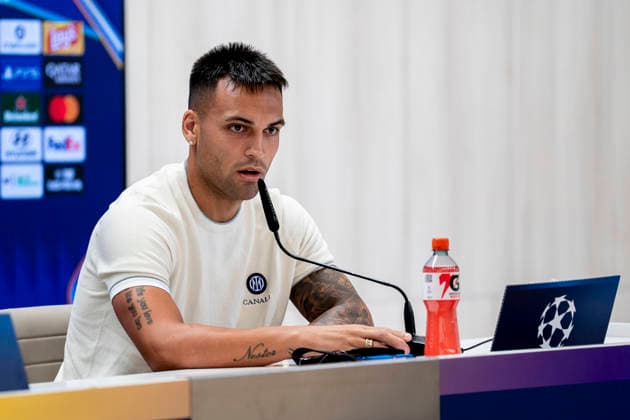 September 7, 2026, Madrid, Madrid, Spain: Lautaro Martinez of Inter Milan attend his press conference, PK, Pressekonferenz ahead the UEFA Champions League football match against Real Madrid at Santiago Bernabeu Stadium on September 07, 2026, in Madrid, Spain. Inter Milan Press Conference - UEFA Champions League  - ZUMAa181 20260907_zaa_a181_178 Copyright: xAngelxPerezxMecax