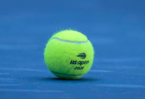 US Open tennis tournament - Day 9 An official US Open tennis ball lies on the court before the Women s Singles round 4 of the US Open Tennis Championships at the USTA Billie Jean King National Tennis Center in Flushing Meadows, New York, USA, 07 September 2026. The 2026 US Open tournament runs from 23 August through 13 September. FLUSHING MEADOWS NEW YORK United States  Copyright: xCRISTOBALxHERRERA-ULASHKEVICHx