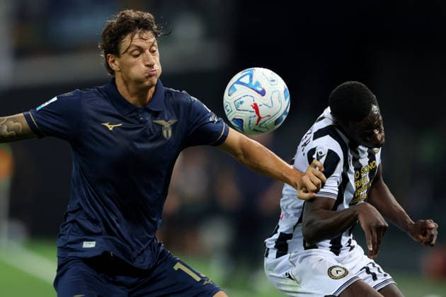 Ar Udine 07 09 2026 - campionato di calcio serie A Udinese-Lazio foto Andrea Rigano Image nella foto: Romano Floriano Mussolini-Hassane Kamara 
