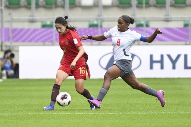 SOCCER - FIFA World Cup, WM, Weltmeisterschaft, Fussball - U-20 Women s - New Caledonia vs. China PR Photo by IPA ABACAPRESS.COM88241317 - Chenyu Li (CHN) and Julia Honakoko (NCL) during the FIFA U-20 Women s World Cup match between New Caledonia and China PR in Sosnowiec, Poland, on September 7, 2026 Sosnowiec Poland  Copyright: xIPAxSport ABACAx