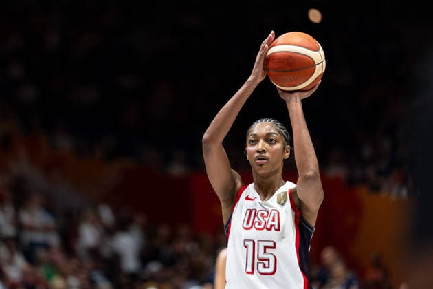 Angel Reese (USA, 15) beim Freiwurf, Einzelbild, Einzelfoto, Portrait, Portraet, Freisteller, GER, USA vs. Tschechien, Basketball, FIBA Women s World Cup 2026, Gruppenphase, Spieltag 3, 07.09.2026 GER, USA vs. Tschechien, Basketball, FIBA Women s World Cup 2026, Gruppenphase, Spieltag 3, 07.09.2026 Berlin Copyright: xEibner-Pressefoto MaxxVincenx EP_MVN