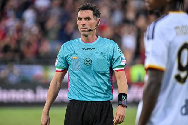 SOCCER - Serie A - Cagliari Calcio vs. US Lecce Photo by IPA ABACAPRESS.COM88249579 - Juan Luca Sacchi, referee for the Cagliari Calcio vs. US Lecce Italian Serie A soccer match in Cagliari, Italy, on September 7, 2026 Cagliari Italy  Copyright: xIPAxSport ABACAx