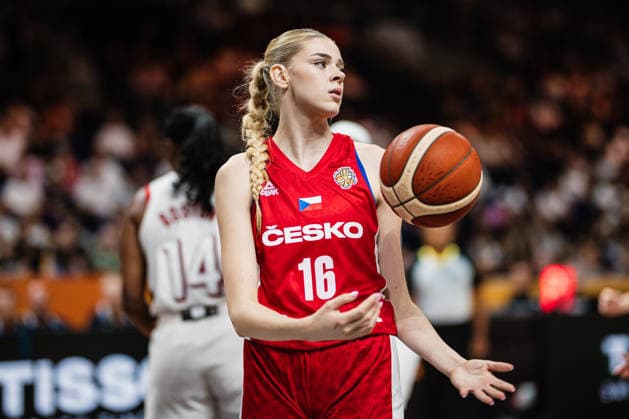 FIBA Women™s Basketball World Cup 2026: USA vs. Tschechien, 07.09.2026 Katerina Kalna (Czechia, 16); Basketball, FIBA Women™s Basketball World Cup 2026, Gruppenphase, Gruppe D, 3. Spieltag: USA vs. Tschechien am 07.09.2026 in der Uber Arena, Berlin Copyright: xBEAUTIFULxSPORTS Tonhäuserx