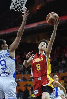 (260908) -- BERLIN, Sept. 8, 2026 -- Yang Shuyu (R) of China goes to the basket during the group D match between China and Italy at the FIBA Women s Basketball World Cup 2026 in Berlin, Germany, Sept. 7, 2026. ) (SP)GERMANY-BERLIN-BASKETBALL-WOMEN S WORLD CUP-CHN VS ITA HexCanling 