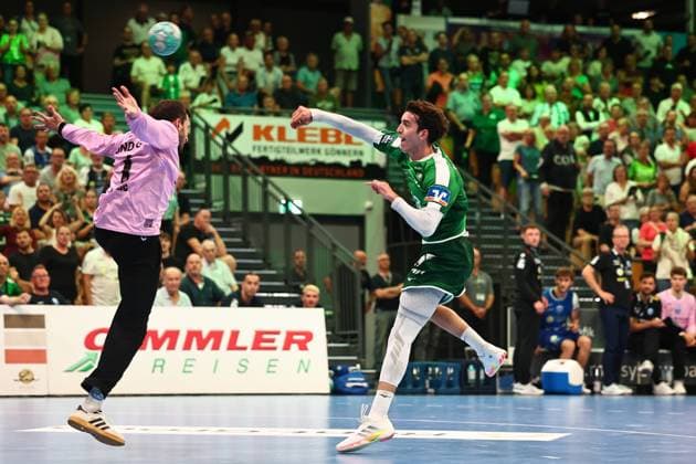 Torwurf von Marti Soler (HSG Wetzlar) GER, HSG Wetzlar vs ThSV Eisenach, Handball, Opel Handball-Bundesliga, 3. Spieltag, Spielzeit 2026 2027, 07.09.2026 GER, HSG Wetzlar vs ThSV Eisenach, Handball, Opel Handball-Bundesliga, 3. Spieltag, Spielzeit 2026 2027, 07.09.2026 Wetzlar Copyright: xEibner-Pressefoto RenexWeissx EP_RWS