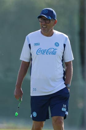 Napoli™s assistant coach Marco Landucci During training at the SSC Napoli sports center, Champions League Napoli - Arsenal Castel Volturno (CE) on September 08 , 2026  Copyright: xAlessandroxGarofalo LaPressex