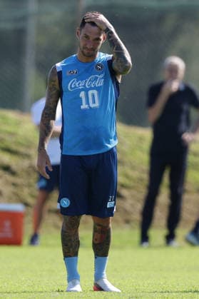 Napoli™s Matteo Politano During training at the SSC Napoli sports center, Champions League Napoli - Arsenal Castel Volturno (CE) on September 08 , 2026  Copyright: xAlessandroxGarofalo LaPressex