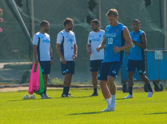 SSC Napoli training session at Castelvolturno Rasmus Hojlund of SSC Napoli During the football match played on September 5, 2026, at the San Siro Stadium in Milan part of the 2026 27 Italian Serie A championship between Inter Milan and SSC Napoli. Castelvolturno Centro Sportivo SSC Napoli Campania ITALIA Copyright: xSalvatorexDexRosaxSalvatorexDexRosax DSC02760