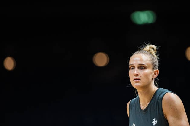 FIBA Women™s Basketball World Cup 2026: Deutschland Training Session, 08.09.2026 Leonie Fiebich (Deutschland, 13); Basketball, FIBA Women™s Basketball World Cup 2026, Final Phase, Training: Deutschland am 08.09.2026 in der Uber Arena, Berlin Copyright: xBEAUTIFULxSPORTS Tonhäuserx