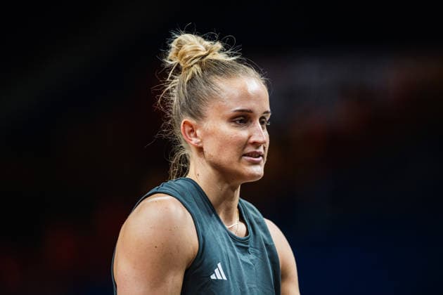 FIBA Women™s Basketball World Cup 2026: Deutschland Training Session, 08.09.2026 Leonie Fiebich (Deutschland, 13); Basketball, FIBA Women™s Basketball World Cup 2026, Final Phase, Training: Deutschland am 08.09.2026 in der Uber Arena, Berlin Copyright: xBEAUTIFULxSPORTS Tonhäuserx