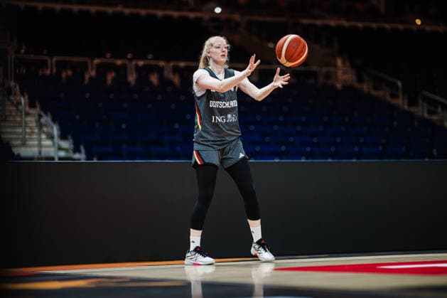 FIBA Women™s Basketball World Cup 2026: Deutschland Training Session, 08.09.2026 Frieda Buhner (Deutschland, 20); Basketball, FIBA Women™s Basketball World Cup 2026, Final Phase, Training: Deutschland am 08.09.2026 in der Uber Arena, Berlin Copyright: xBEAUTIFULxSPORTS Tonhäuserx