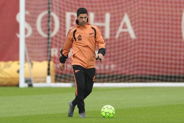 Arsenal Training, Champions League Arsenal manager Mikel Arteta during the Arsenal Training session ahead of the UEFA Champions League Round 1 match v Napoli, at the Arsenal FC Training Centre, London Colney, England on 8 September 2026 Credit: Tiego Grenho Every Second Media Editorial use only. All images are copyright Every Second Media Limited. No images may be reproduced without prior permission. Copyright: xIMAGO EveryxSecondxMediax ESM-2149-0001 TiegoxGrenhox xEveryxSecondxMediax